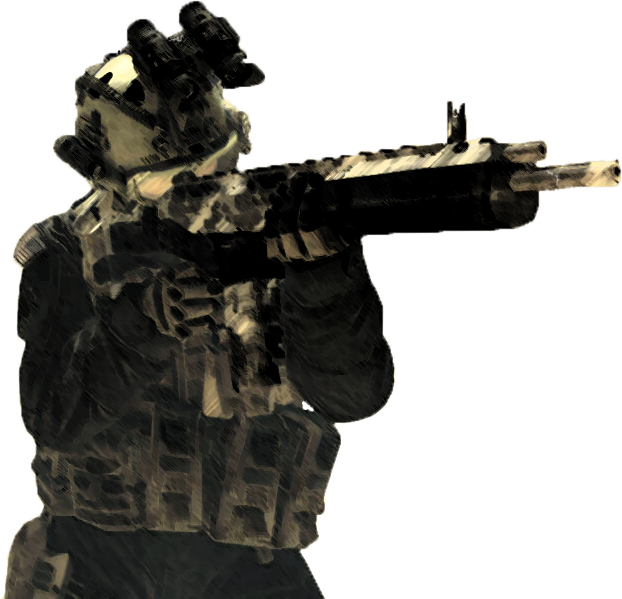 Callof Duty Soldier Aiming PNG image