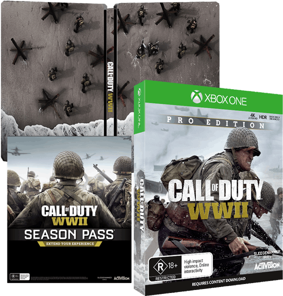 Callof Duty W W I I Season Pass Pro Edition Packaging PNG image