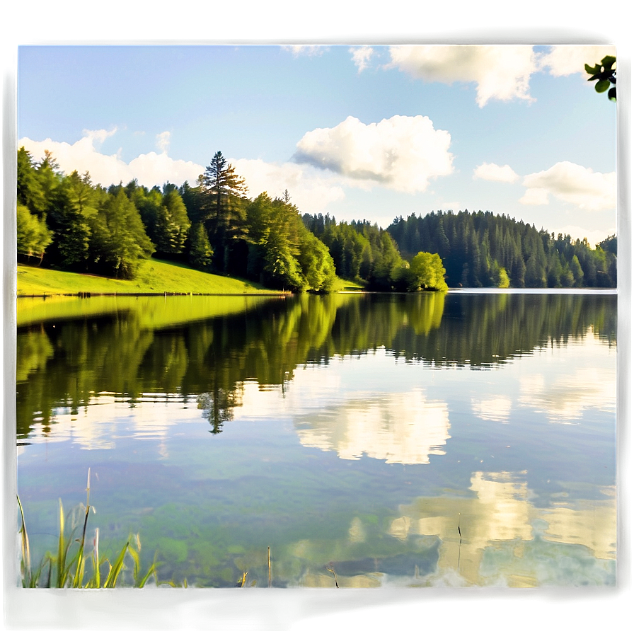 Calm Lake Reflections Photo Png 67 PNG image