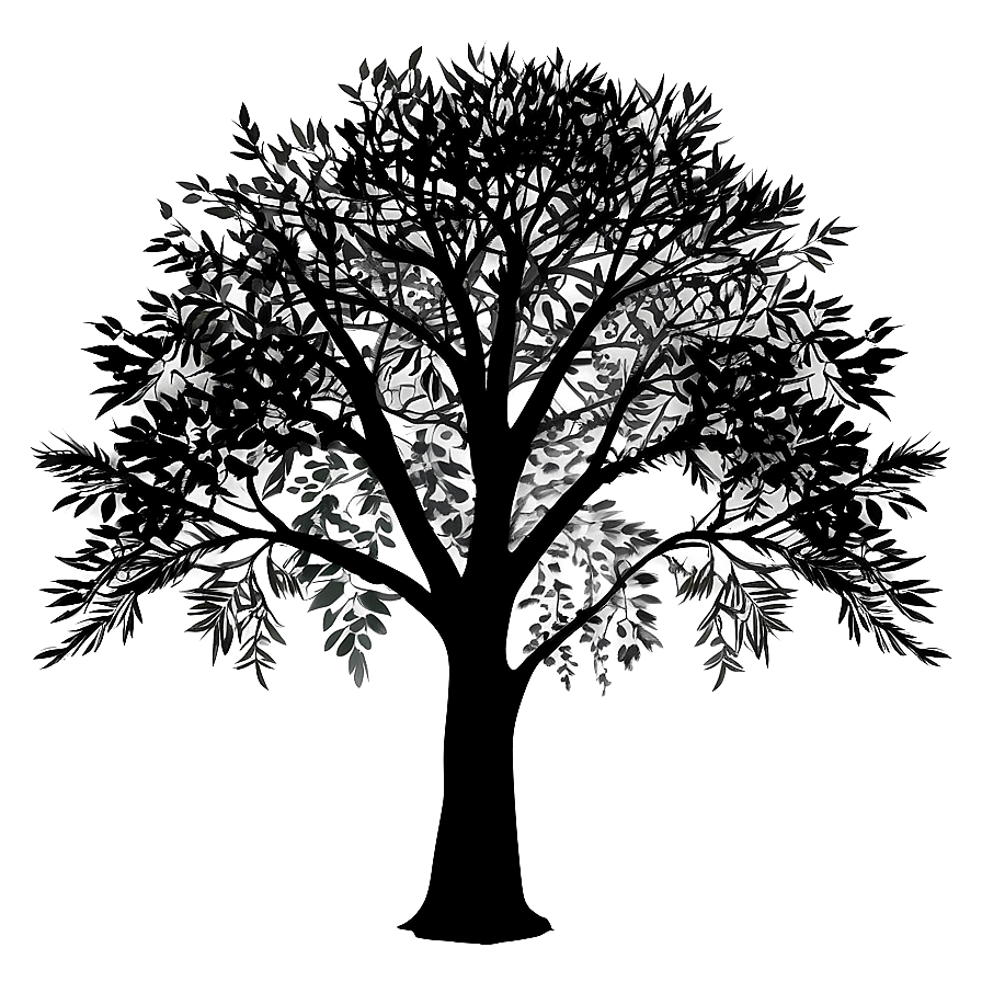Calm Tree Silhouette Png Jrl PNG image
