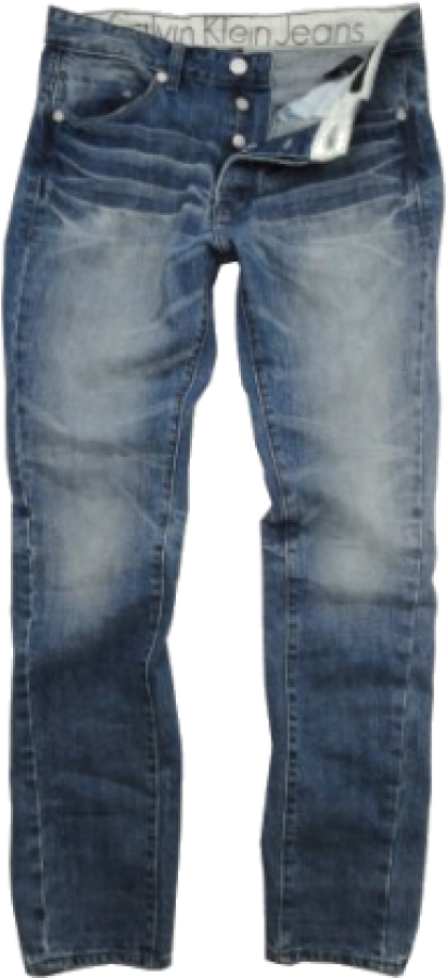 Calvin Klein Faded Blue Jeans PNG image