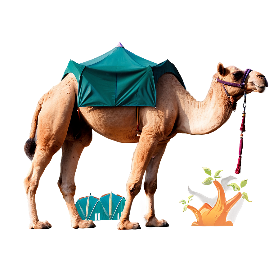 Camel With Tents Background Png 05212024 PNG image