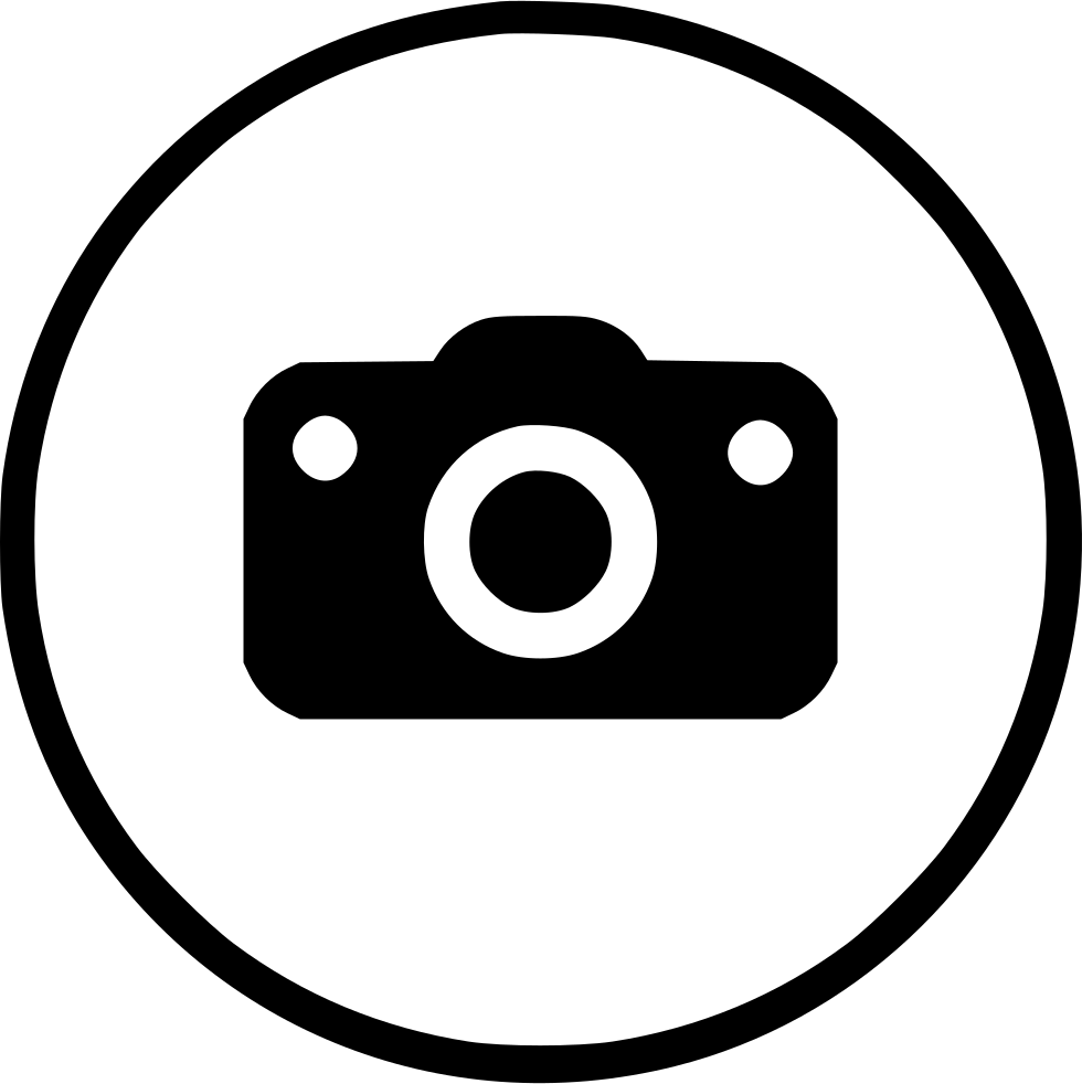 Camera Icon Simple Black PNG image