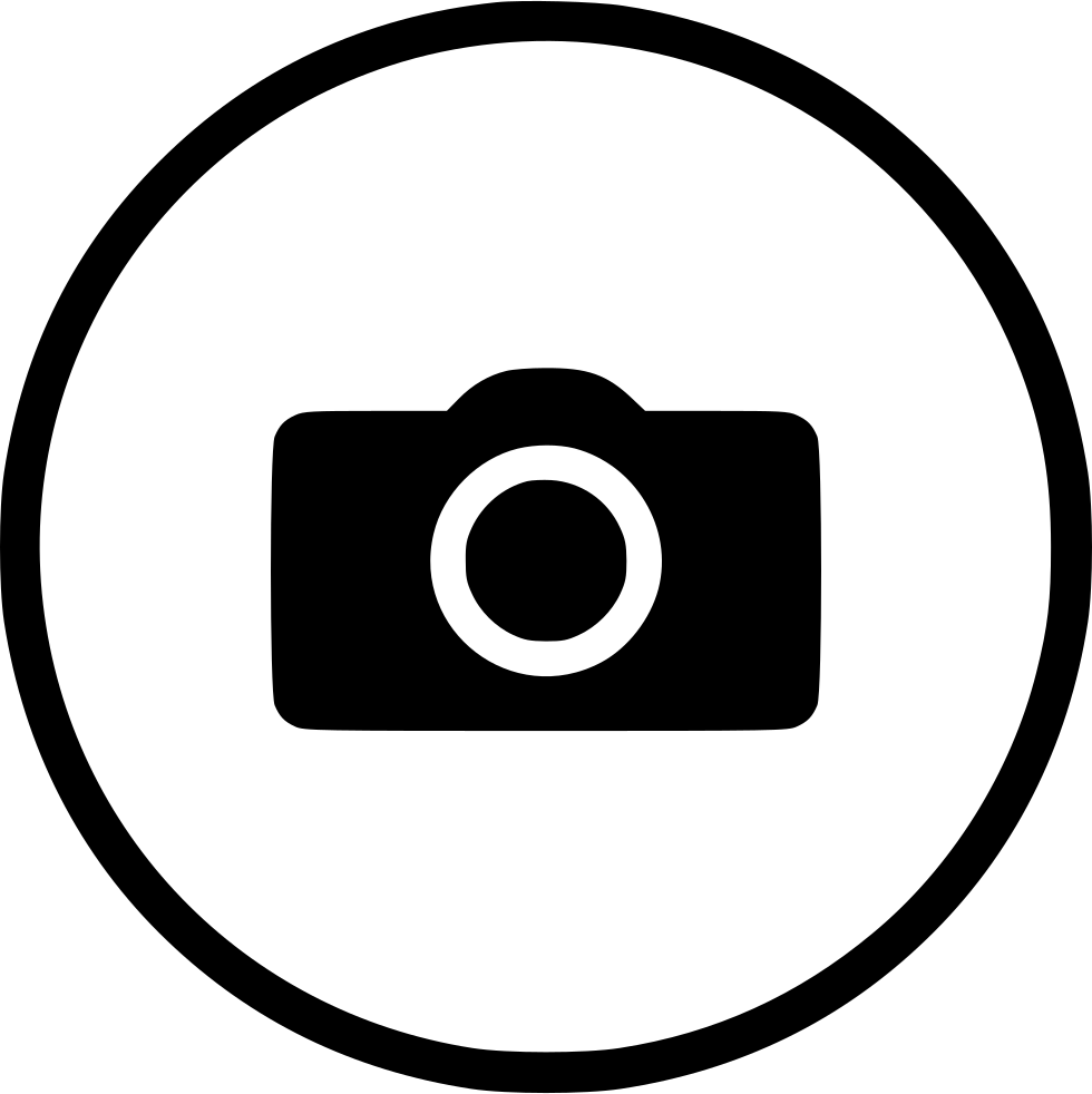 Camera Icon Simple Black PNG image