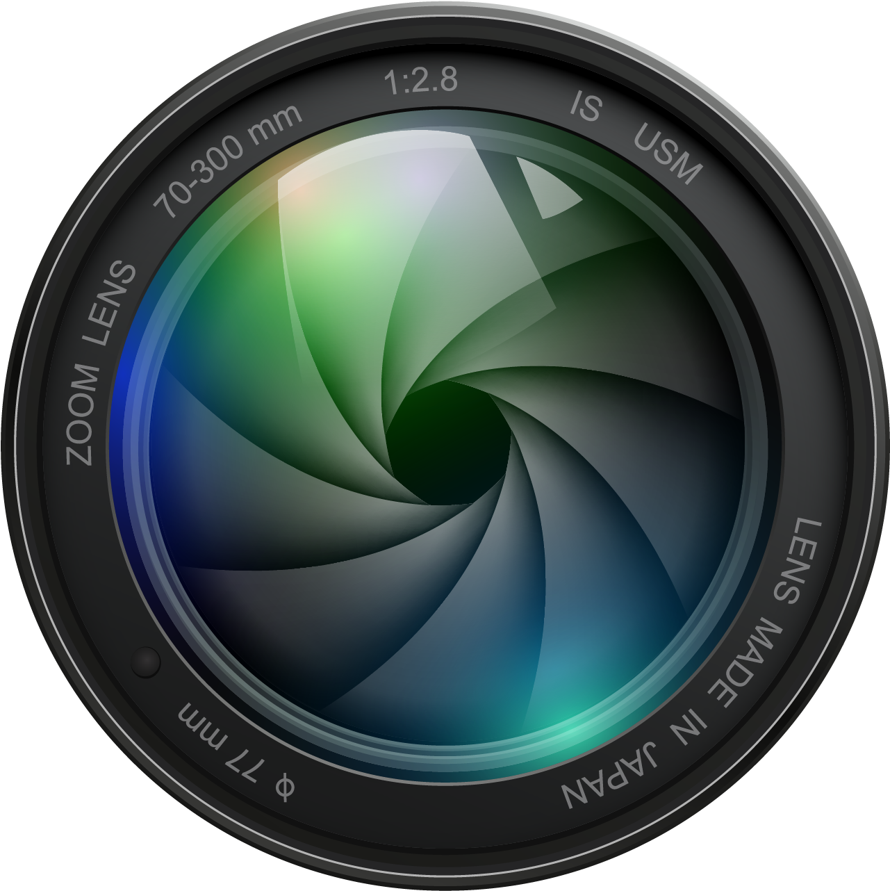 Camera Lens Aperture Design PNG image