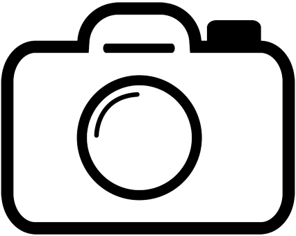 Camera Silhouette Outline PNG image