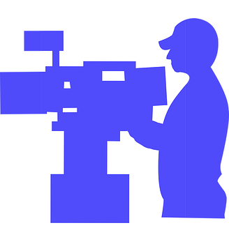 Cameraman Silhouette Graphic PNG image