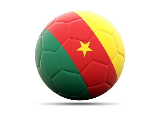 Cameroon Flag Soccer Ball PNG image