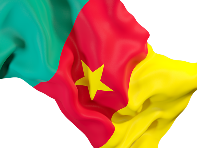 Cameroon Flag Waving PNG image