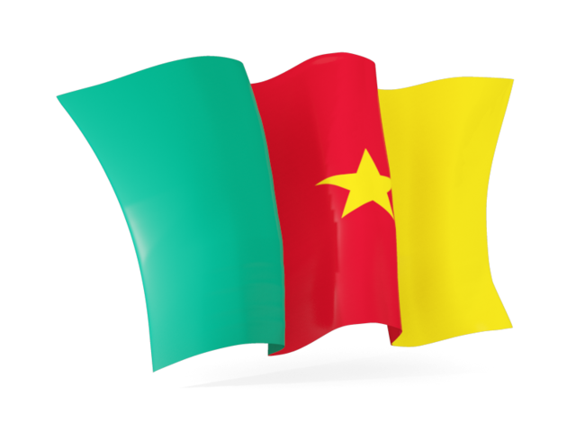 Cameroon Flag Waving PNG image