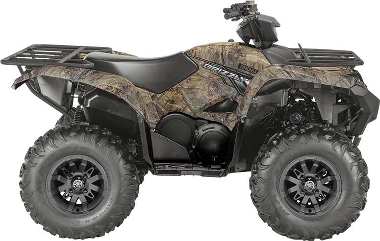 Camo A T V Yamaha Grizzly PNG image