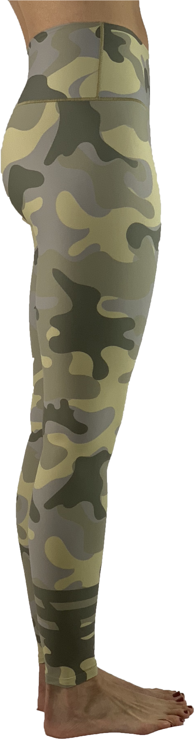 Camo Leggings Side View PNG image