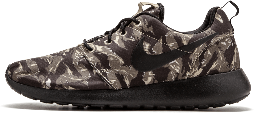 Camo Print Running Shoe PNG image