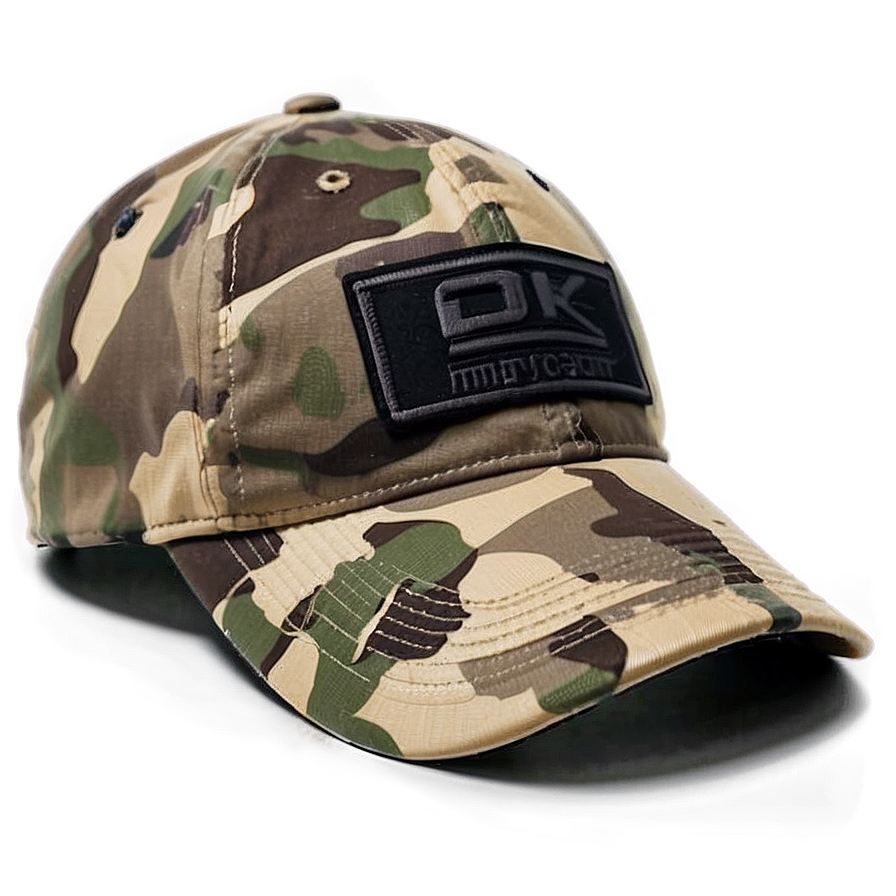 Camo Tactical Hat Png 06132024 PNG image