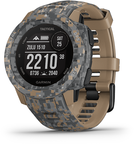 Camo Tactical Smartwatch Garmin PNG image