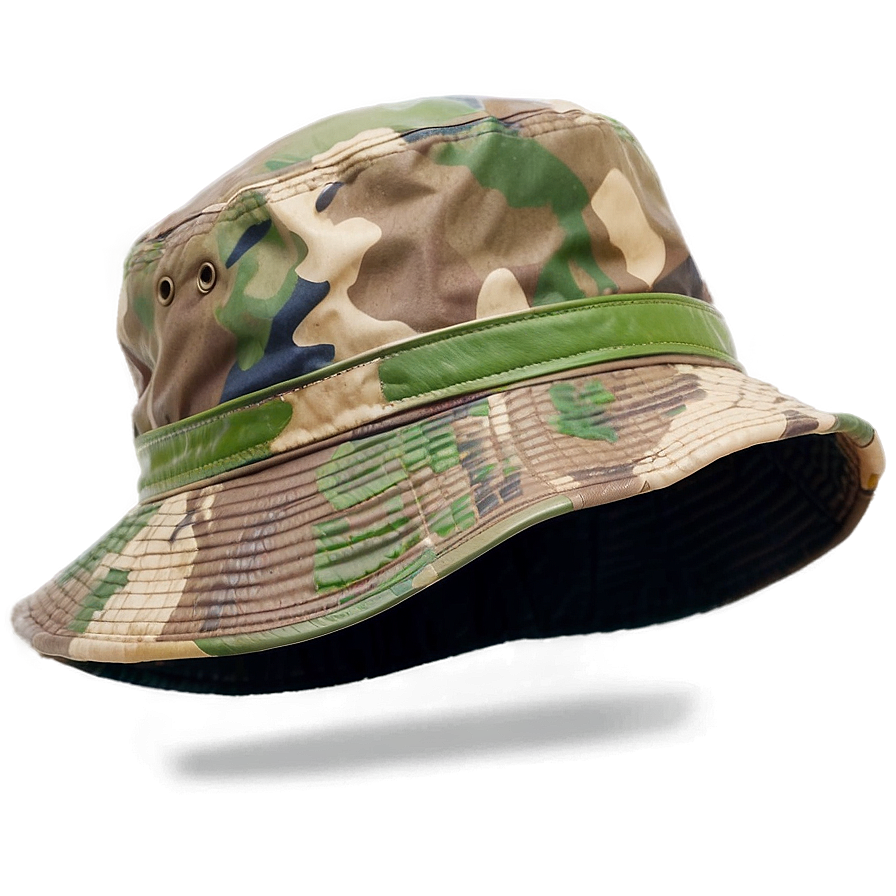 Camouflage Bucket Hat Png Iqu PNG image