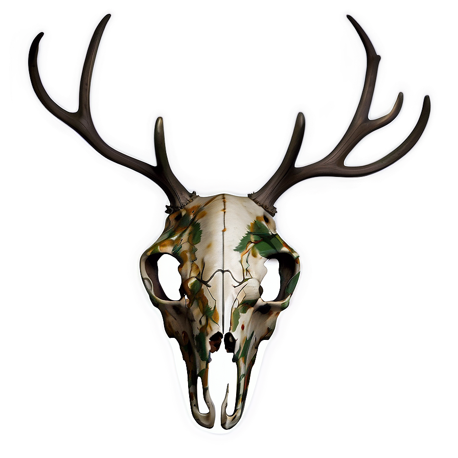 Camouflage Deer Skull Png 2 PNG image