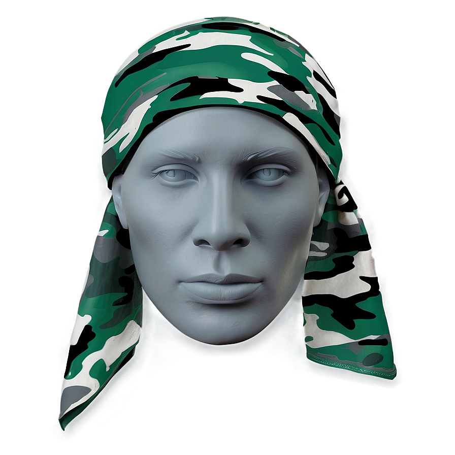 Camouflage Durag Png Qac PNG image