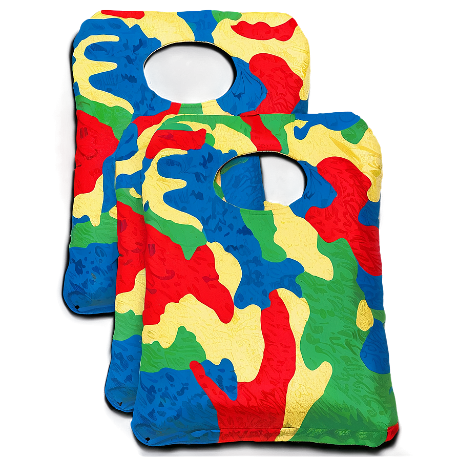 Camouflage Print Cornhole Bag Png 06292024 PNG image