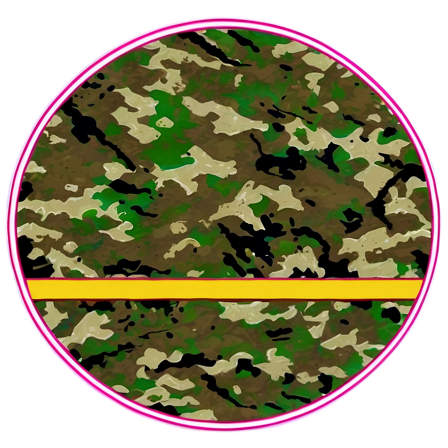 Camouflage Round Sticker Png Klt PNG image