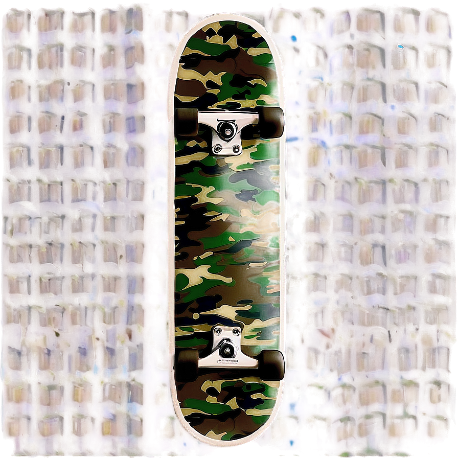 Camouflage Skateboard Deck Template Png Yfv PNG image