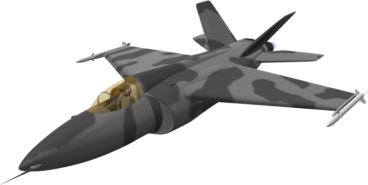 Camouflaged_ Jet_ Fighter_ In_ Flight.png PNG image