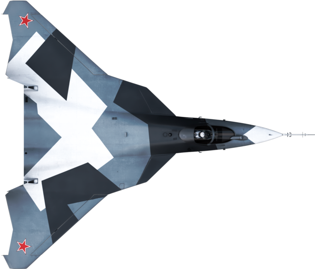 Camouflaged Jet Fighter Top View PNG image