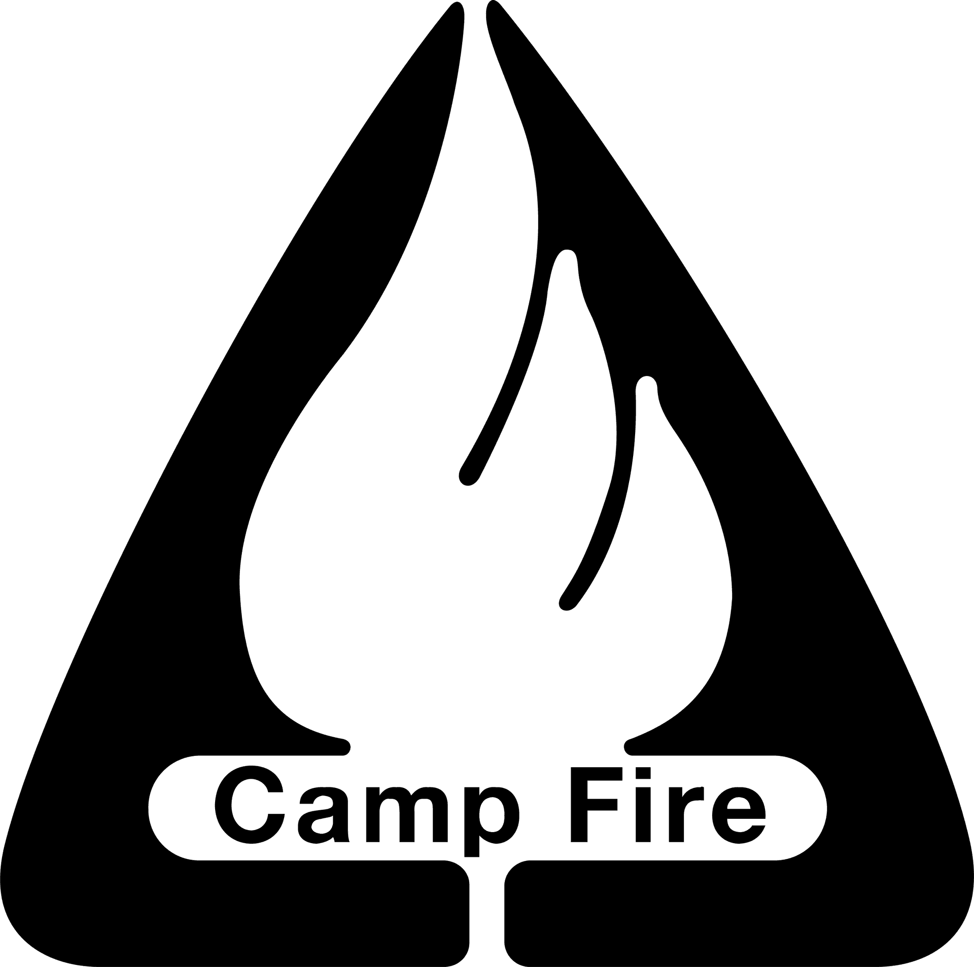 Camp Fire Vector Graphic PNG image