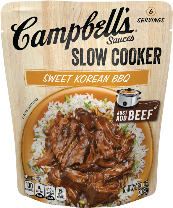 Campbells Sweet Korean B B Q Sauce Packet PNG image