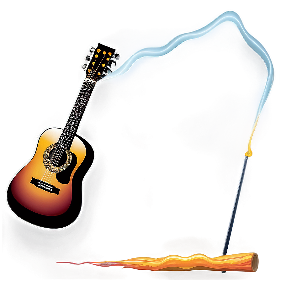 Campfire And Guitar Png 17 PNG image