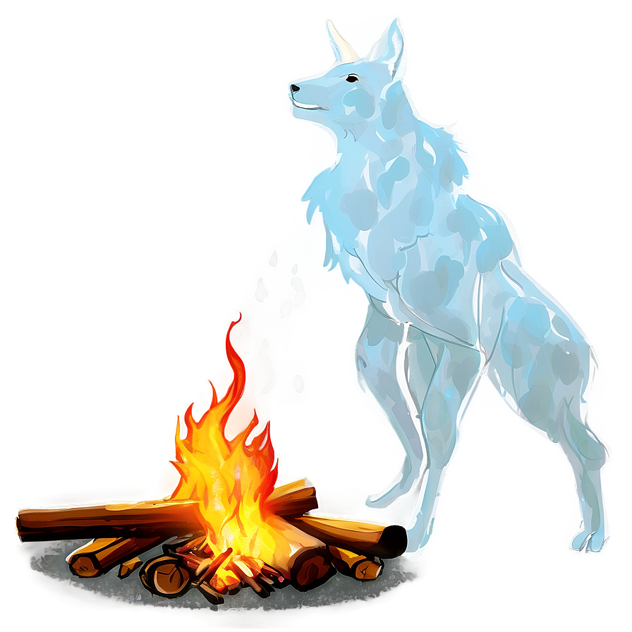 Campfire And Wildlife Png 5 PNG image