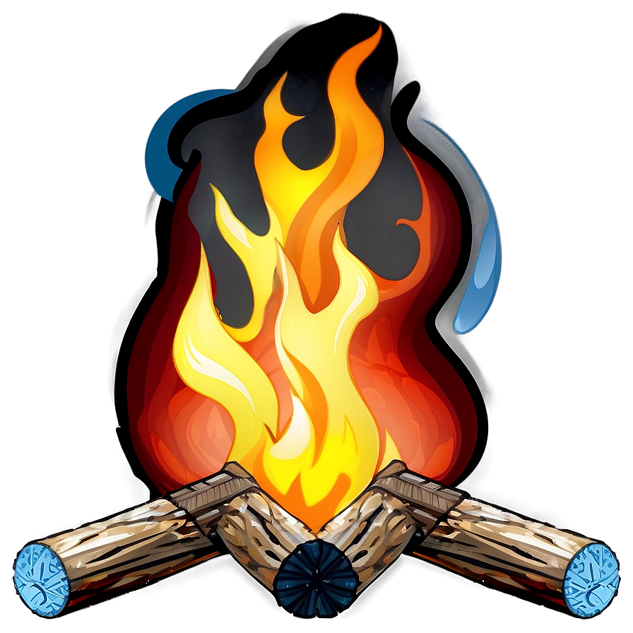 Campfire Flames Png 05242024 PNG image