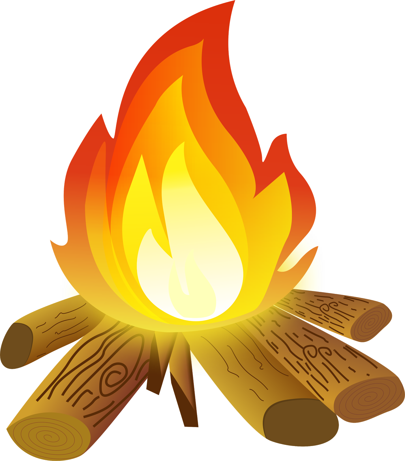 Campfire Graphic Illustration PNG image