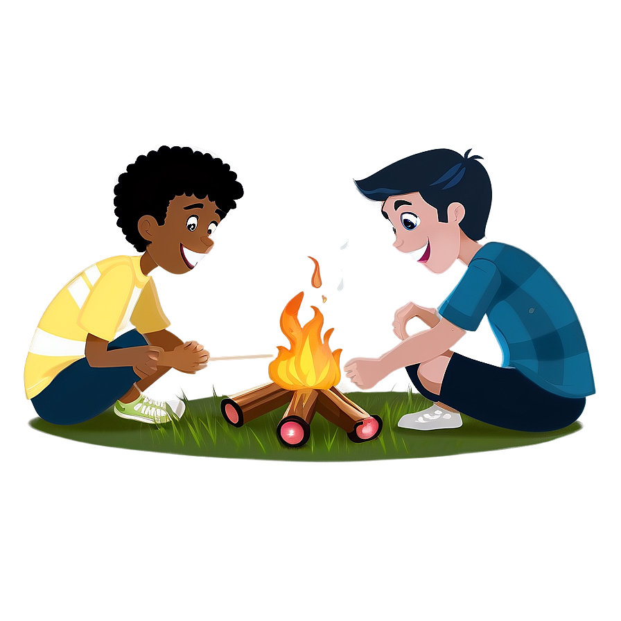 Campfire With Friends Png 05242024 PNG image