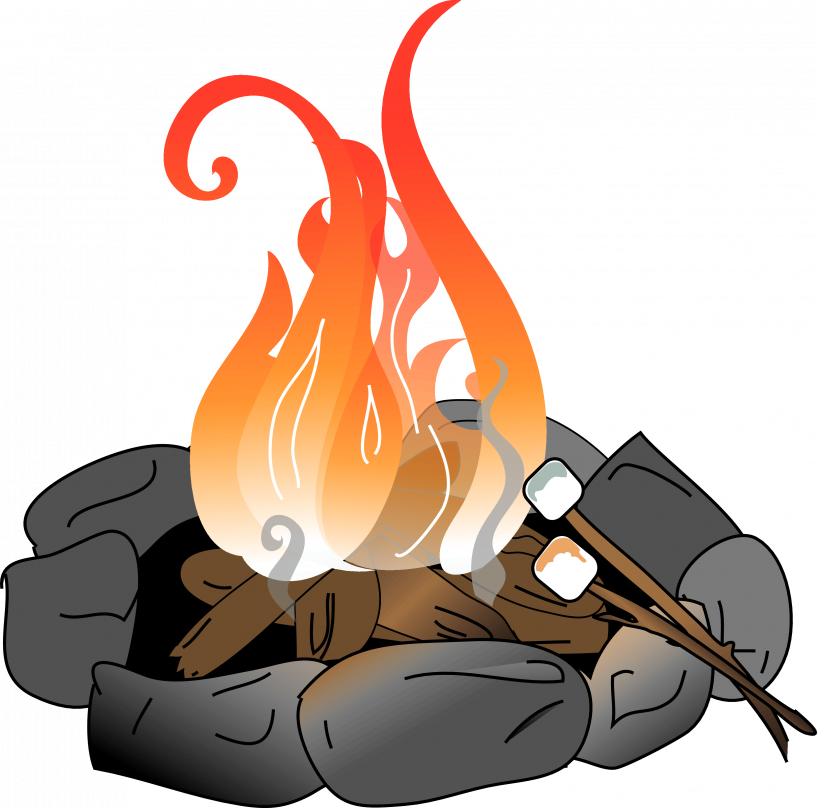 Campfirewith Marshmallows Clipart PNG image