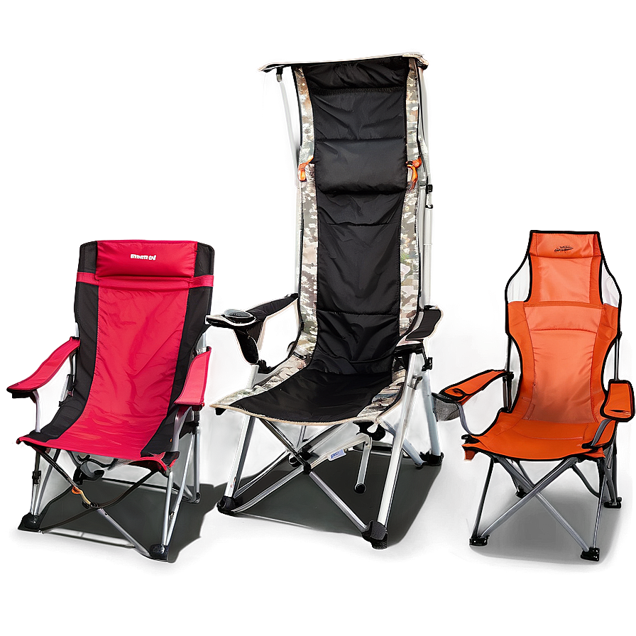 Camping Chair With Armrests Png Lot PNG image