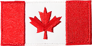 Canada Flag Embroidered Patch PNG image