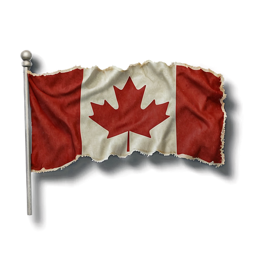 Canada Flag In Vintage Stamp Png Uwx PNG image