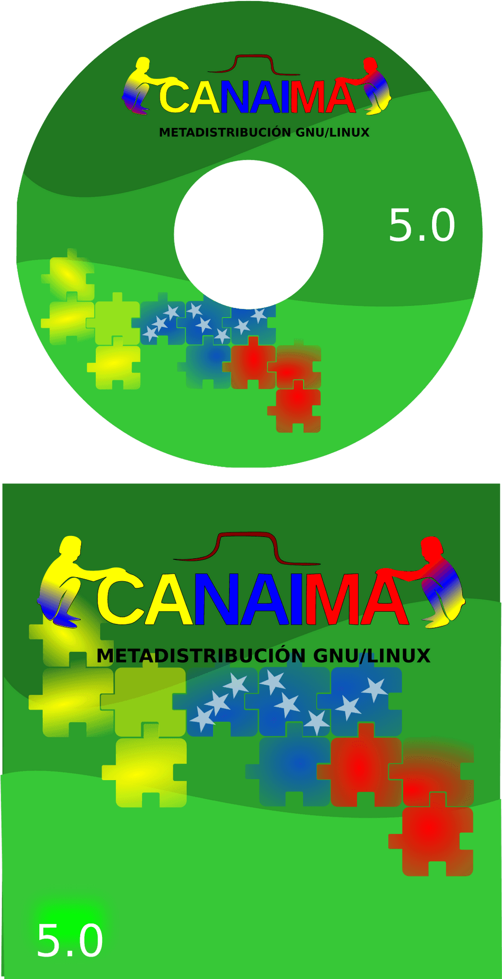 Canaima Linux5.0 C D Cover PNG image