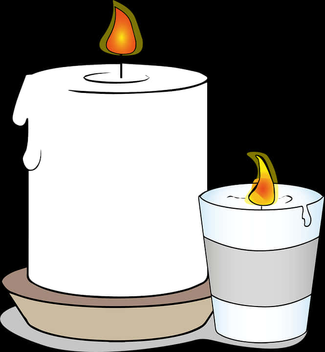 Candle_ Illustration_ Vector PNG image