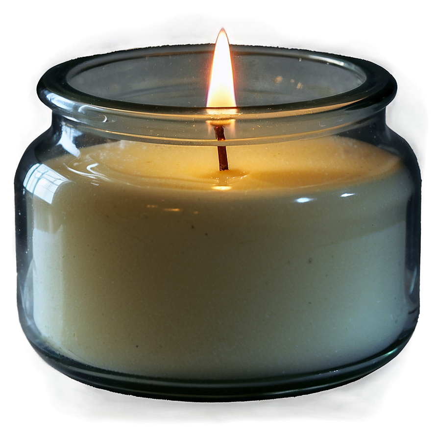 Candle In Glass Jar Png Ple PNG image