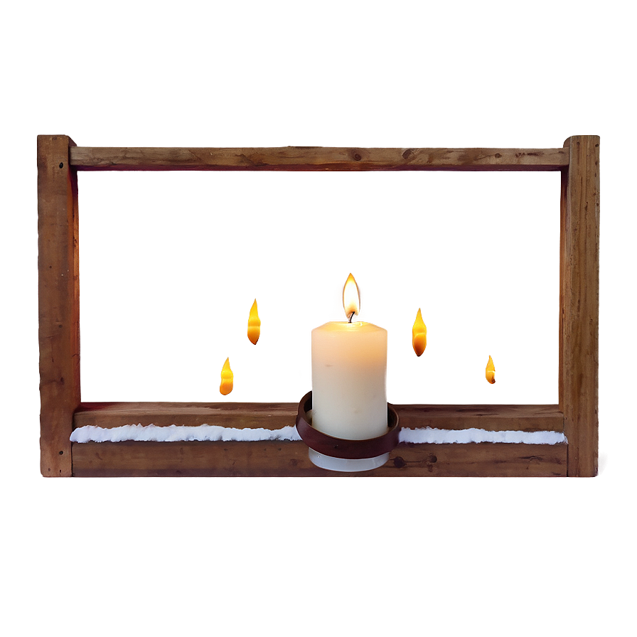 Candle In Window Png 05232024 PNG image