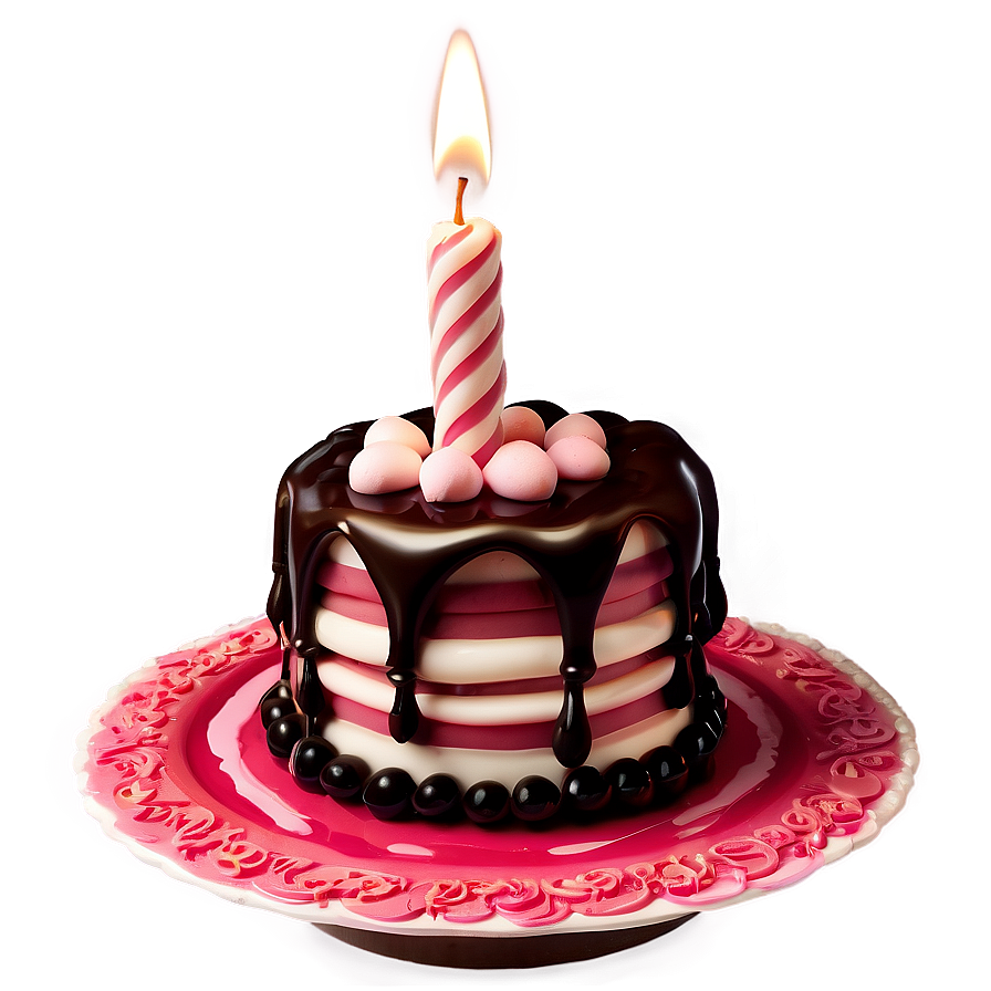 Candle On Cake Png 18 PNG image