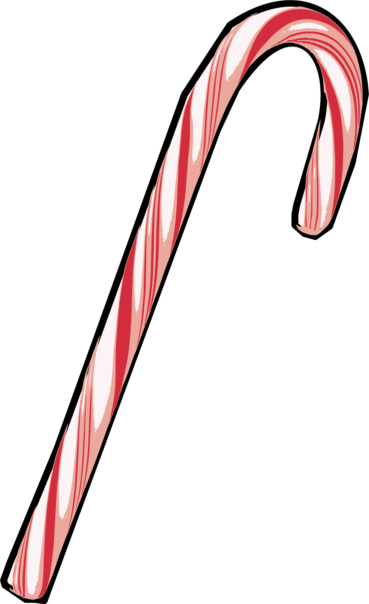 Candy Cane Illustration PNG image