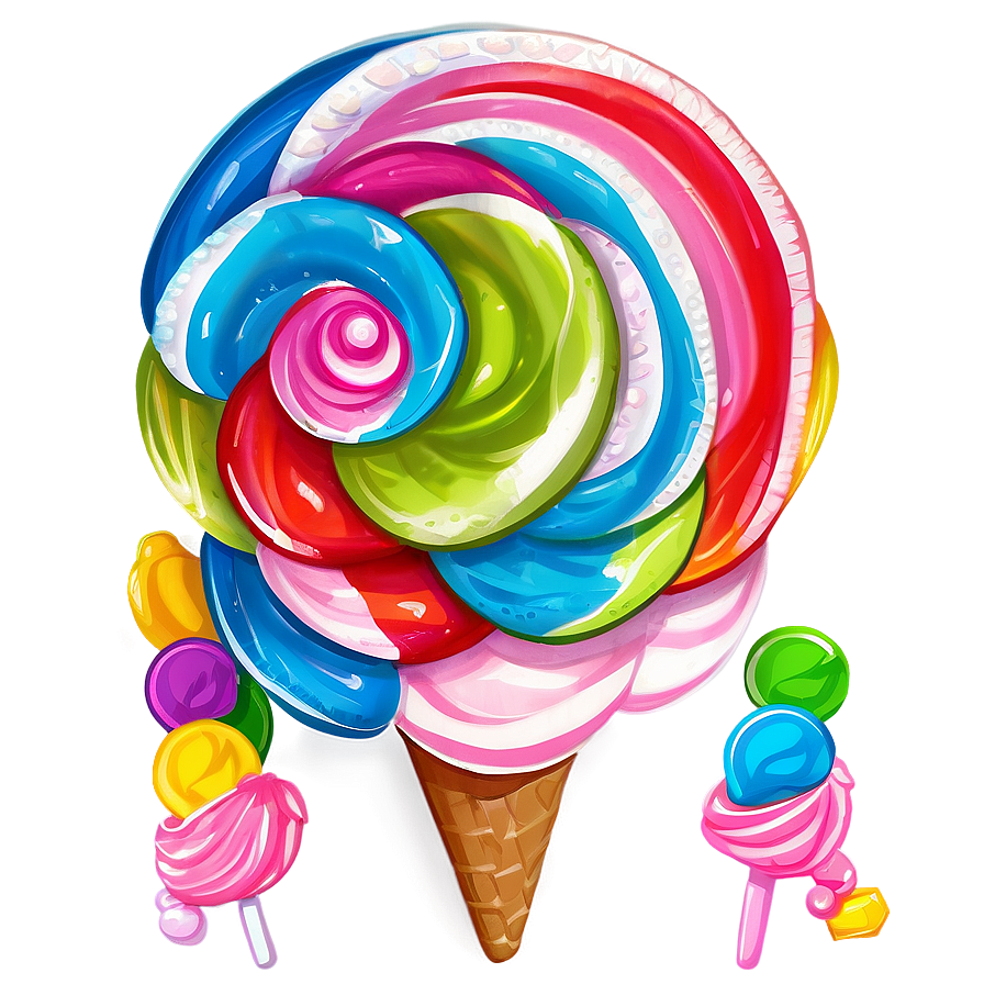 Candy Land Ice Cream Sea Png 27 PNG image