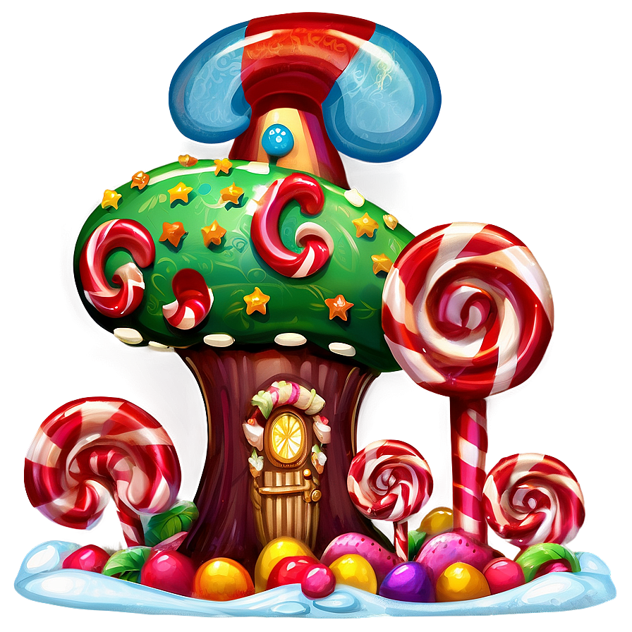 Candy Land Peppermint Forest Png 06202024 PNG image