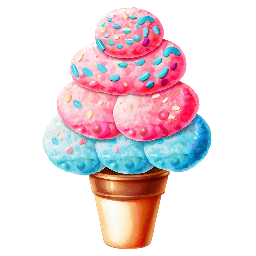 Candyland Cotton Candy Trees Png 06202024 PNG image