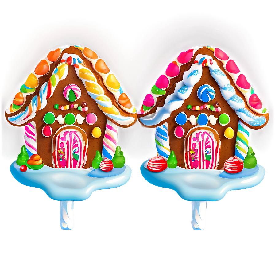 Candyland Gingerbread House Png 13 PNG image