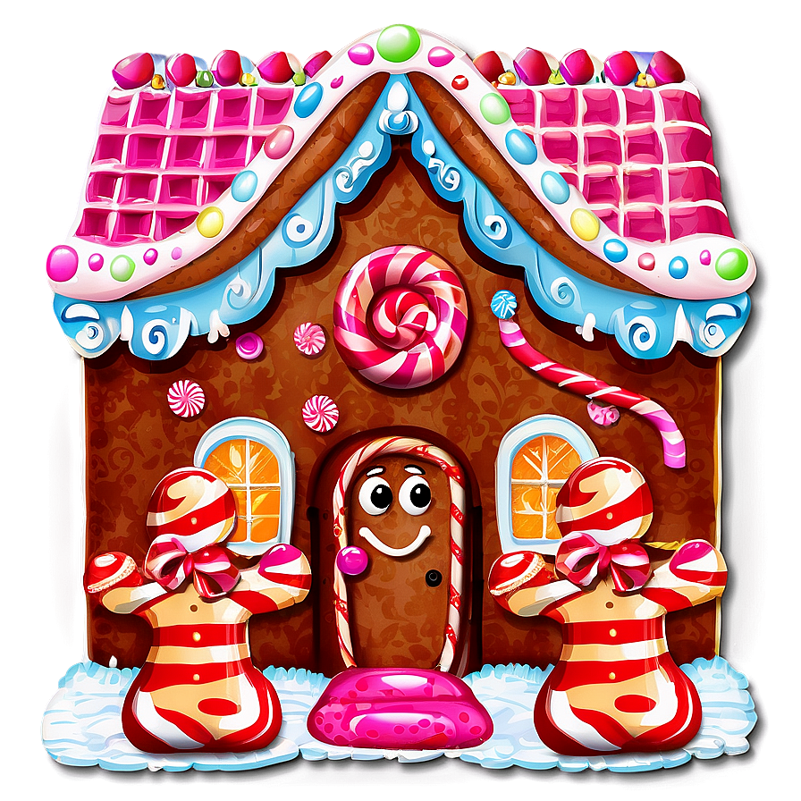 Candyland Gingerbread House Png Jnt PNG image