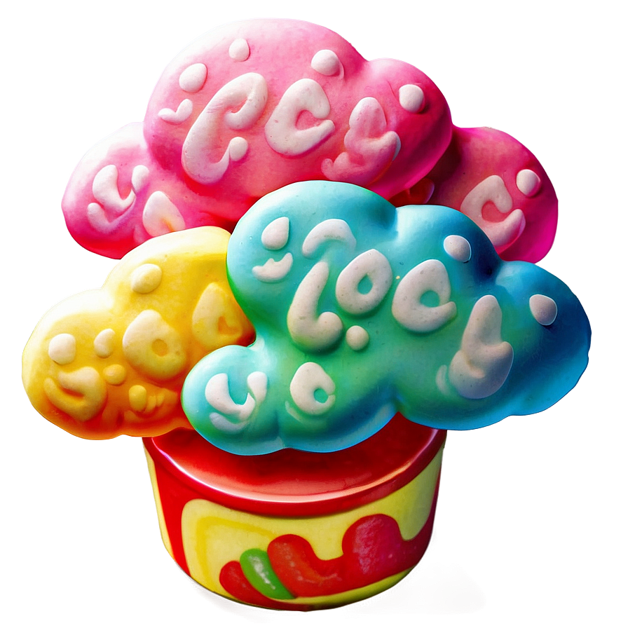 Candyland Marshmallow Clouds Png Rum PNG image